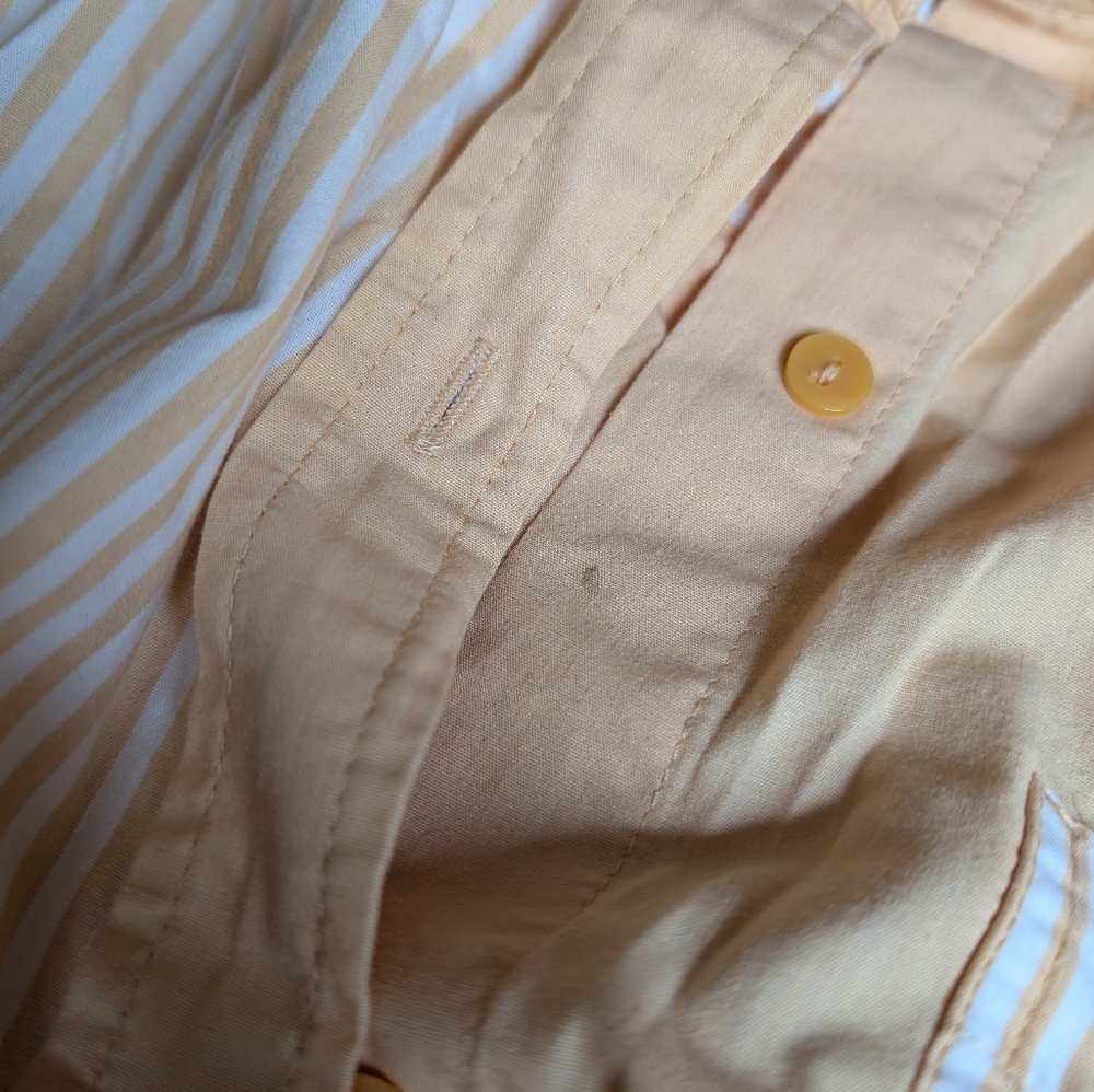 Oversized Poplin Button-Up Colorblock Stripe - Picture 6 of 6